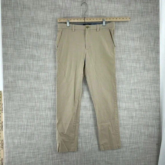 Banana Republic Fulton Skinny Chino Pants Mens 33x32 tan 2262 - Picture 1 of 9